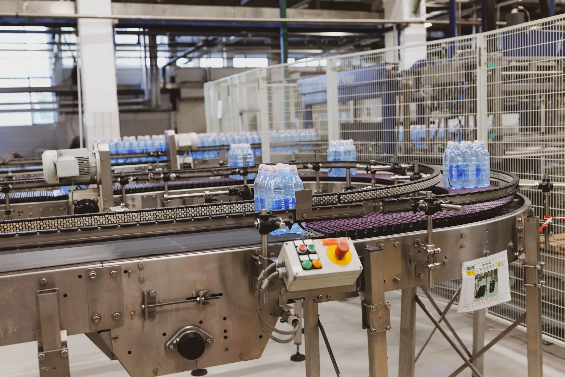 Representative bottled water production line
