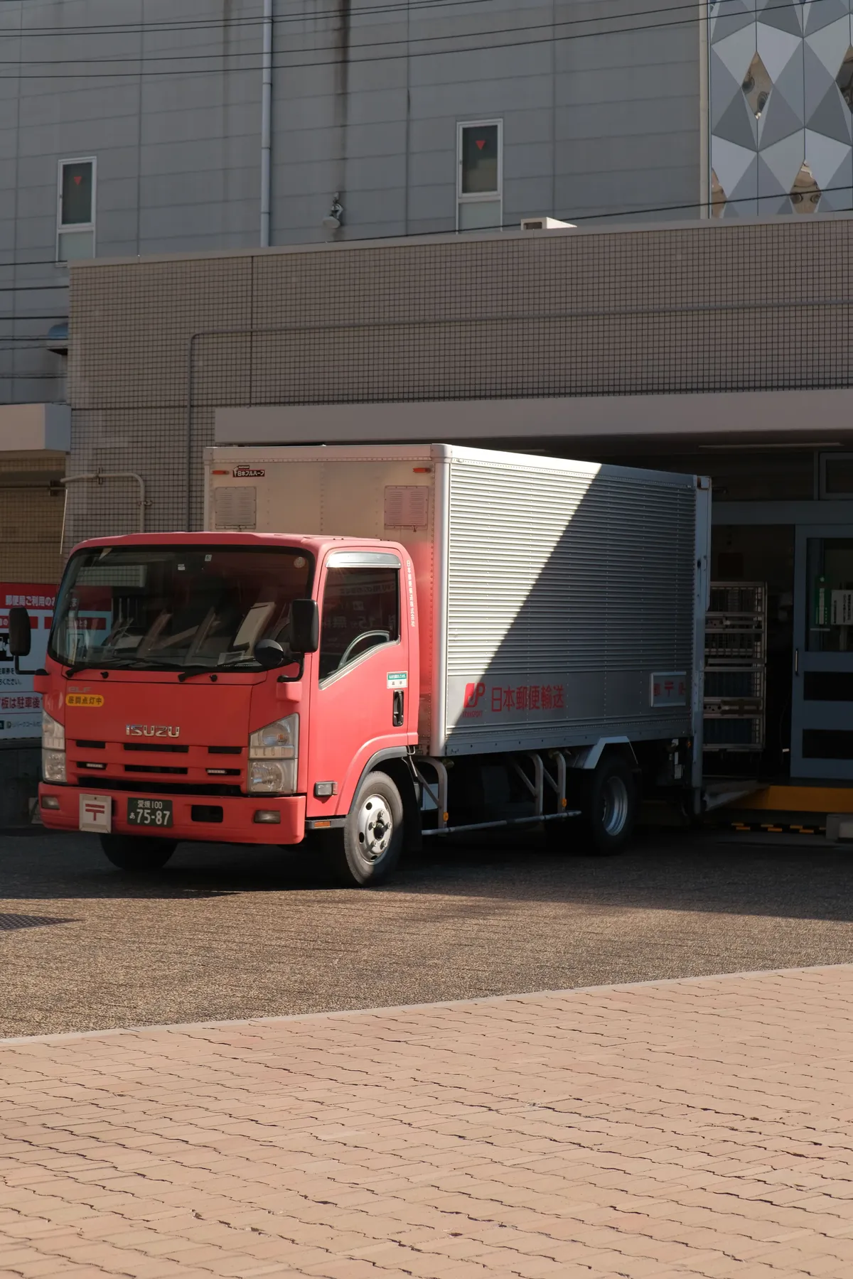 Representative delivery truck at warehouse