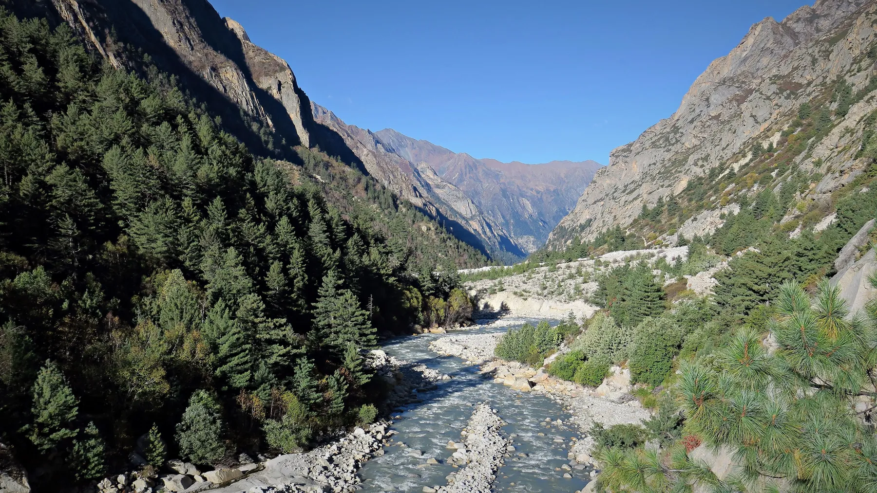 Representative river in Gangotri Uttarakhand