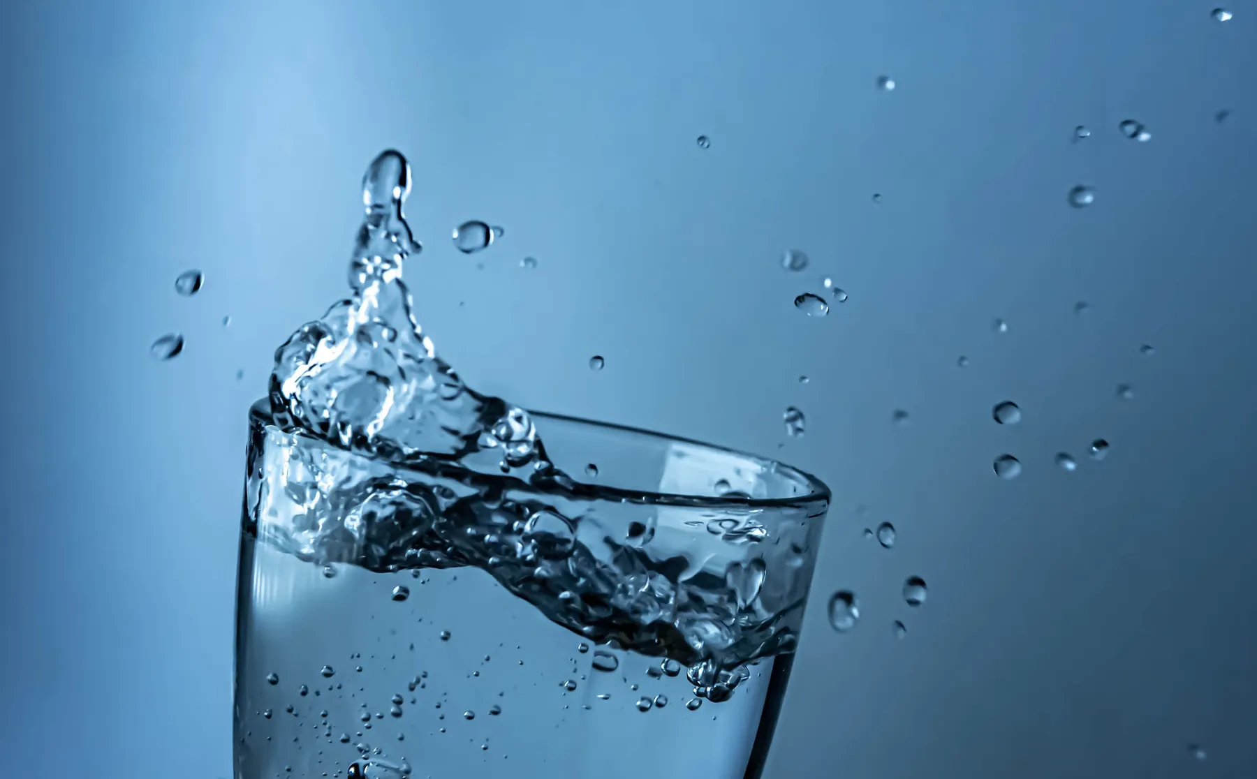 Representative clear water splash